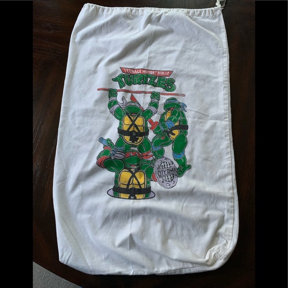 Teenage Mutant Ninja Turtles Other - RARE Vintage Ninja Turtles Bag Innovo Laundry Bag Clothing Sack Retro 28.5 x 18"